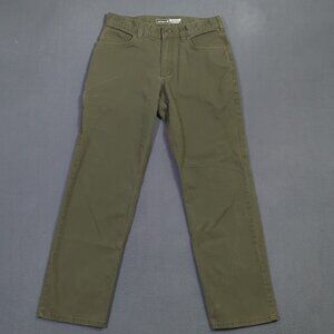 Carhartt Pants Men's 32x32 Fits 31x30 Green Rugged Flex Relaxed Straight Canvas